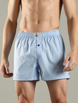 Tommy Hilfiger - Blue Solid Mid Rise Boxer