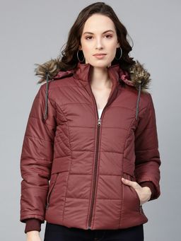 Voxati - Womens Parka Jacket Maroon