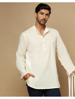Fabindia - Natural Cotton Dobby Short Kurta