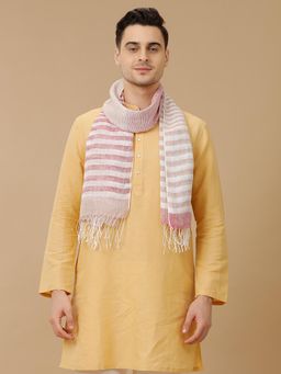 Linen Club - Stripes Unisex Linen Stole - Multi-Color