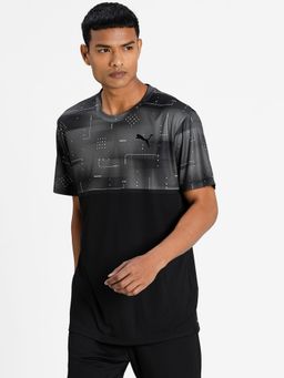 Puma - Printed Training Men Black T-Shirt