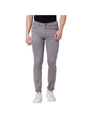 Buy Park Avenue Super Slim Fit Solid Grey Jeans Online