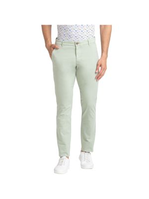 Parx Casual Trousers : Buy Parx Tapered Fit Solid Green Trouser Online ...