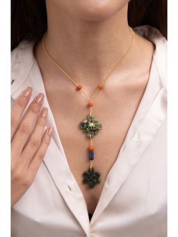 Joules By Radhika - Trisha Multi-Color Kundan Long Necklace