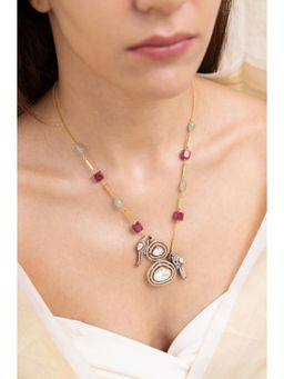 Joules By Radhika - Divanshi Multi-Color Stone Studded Necklace