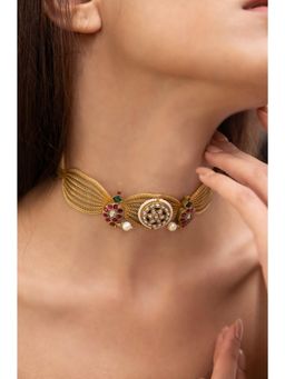 Joules By Radhika - Shaila Multi-Color Kundan Studded Choker