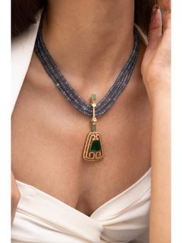 Joules By Radhika - Mevira Multi-Color Stone Studded Necklace