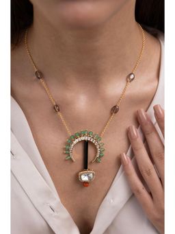 Joules By Radhika - Charita Multi-Color Stone Studded Necklace