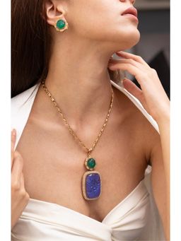 Joules By Radhika - Shania Multi-Color Stone Necklace Set