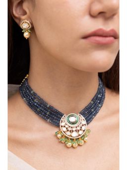 Joules By Radhika - Aralia Kundan Beads Necklace Set