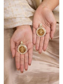 Joules By Radhika - Shreena Temple Drop Earrings