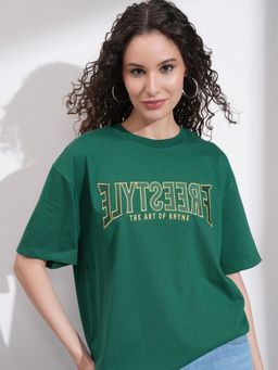 TOKYO TALKIES - Women Drop-Shoulder Sleeves T-shirt
