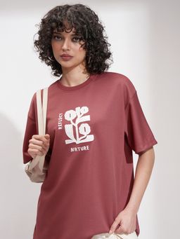 TOKYO TALKIES - Women Street By Drop-Shoulder Sleeves T-shirt