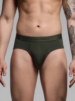 Jack & Jones - Men Cotton Modal Green Brief