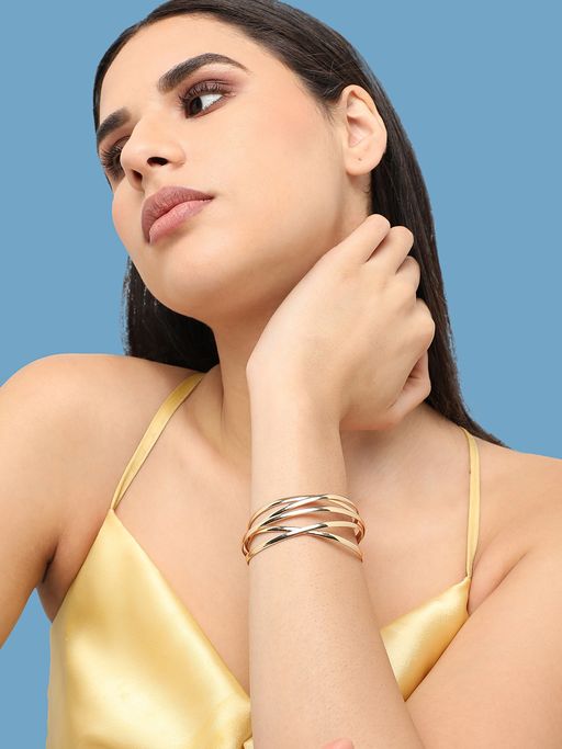 Sohi Women Gold Plated Designer Casual Bracelet