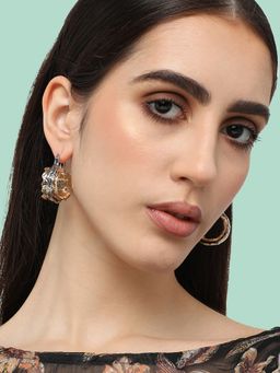 Sohi - Women Gold Plated Designer Casual Hoop Earring