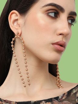 Sohi - Women Gold Plated Designer Party Drop Earring