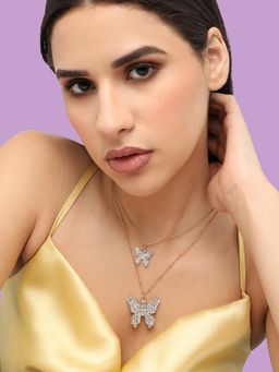 Sohi - Women Gold Plated Designer Stone Casual Necklace