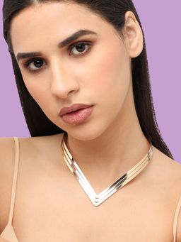 Sohi - Women Gold Plated Designer Party Necklace