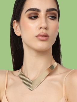 Sohi - Women Gold Plated Designer Party Necklace