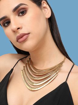 Sohi - Women Gold Plated Designer Party Necklace