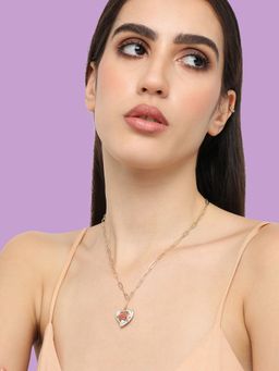 Sohi - Women Gold Plated Designer Stone Casual Necklace