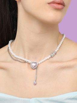 Sohi - Women Gold Plated Designer Stone Casual Necklace