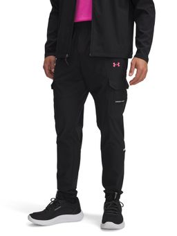 Under Armour - Black Polyester Elastic Trackpant