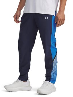 Under Armour - Blue Polyester Elastic Trackpant