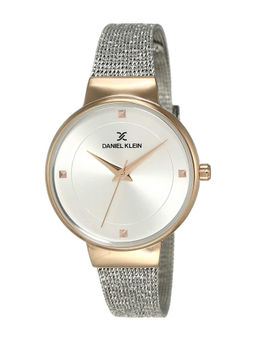 Daniel Klein - Silver FIORD Round Dial Analog Watch For Women - DK12046 - 4