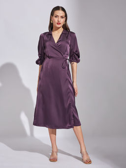 Latin Quarters - Women Elbow Party Wear Solid Dress