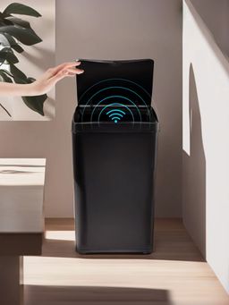 The Better Home - Rectangular Big Automatic Sensor Dustbin 42L (Black)
