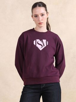 RAREISM - Mika Primary Purple Regular Sweatshirt