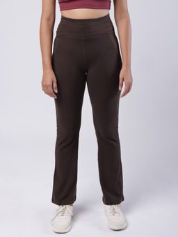 Blissclub - Women Brown Groove - In Cotton Sweatpants Regular