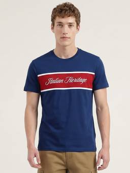 United Colors of Benetton - Regular Fit Crew Neck Colorblocked T-Shirt