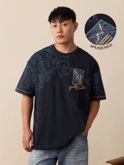 The Souled Store - Tss Originals: Gully Cricket Men Oversized T-Shirt