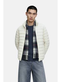 Snitch - Off White Textured Full Sleeves Regular Casual Jacket