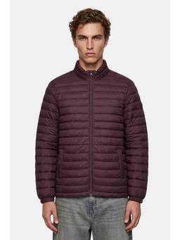 Snitch - Plum Textured Full Sleeves Regular Casual Jacket
