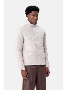 Snitch - Off White Solid Full Sleeves Regular Casual Jacket
