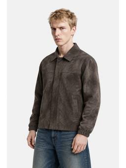 Snitch - Brown Textured Full Sleeves Regular Casual Jacket