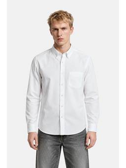 Snitch - White Solid Full Sleeves Regular Semi Formal Shirt