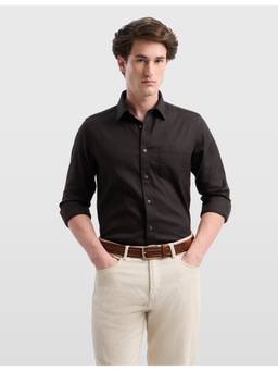 Arrow Sports - Men's Solid Chelsea Slim Fit Shirt