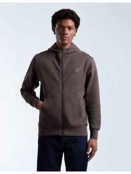 Flying Machine - Men's Solid Originals Zipper Sweatshirt