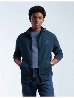 Flying Machine - Men's Solid Originals Zipper Sweatshirt