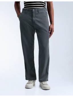 Flying Machine - Men's Mid Rise Cobain Loose Fit Trousers