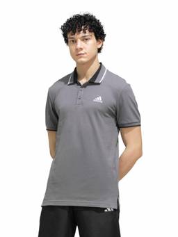 adidas - Men 3 Stripes Cotton Training Polo T-Shirt