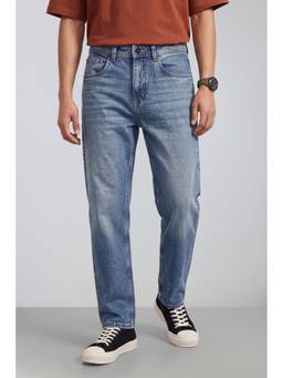 Peter England - Men Light Blue Relaxed Fit Light Wash Jeans