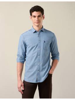 U.S. Polo Assn. Denim Co. - Men's Solid Regular Fit Shirt