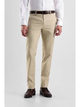 Van Heusen - Men Beige Solid Slim Fit