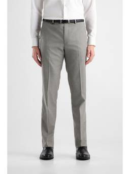 Van Heusen - Men Medium Grey Solid Slim Fit Trousers